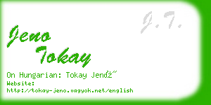 jeno tokay business card